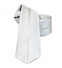          NM Slim Krawatte - Weiß gestreift 